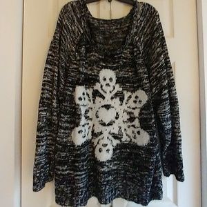 TORRID Skull Snowflake Sweater size 4
